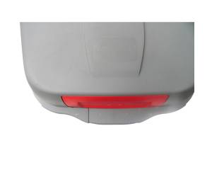 Bidone mobile Push con coperchio 49 x 54 x 95 cm 100 lt grigio rosso - 22236 - 1