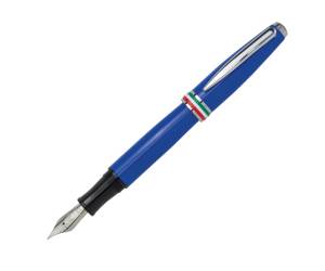 Penna stilografica Aldo Domani punta M fusto azzurro italia - 26639 - 1