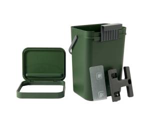 Pattumiera Gino per rifiuti organici 24 x 19 x 35,5 cm 12 lt verde bosco - 26234 - 1