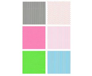 Rotolo carta regalo 2 mt x 70 cm fantasie righe e pois espositore 50 pezzi - 26869 - 2