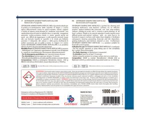 Detergente disinfettante anticalcare senza profumo 1 lt - 27707 - 2