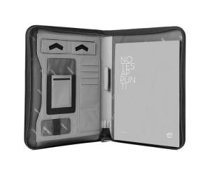 Portablocco Gate Trended 28 x 35 cm f to utile A4 ecopelle nero - 21671 - 1