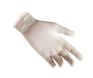 Guanti in lattice R40 con polvere tg XS bianco scatola 100 pezzi - 27928 - 1