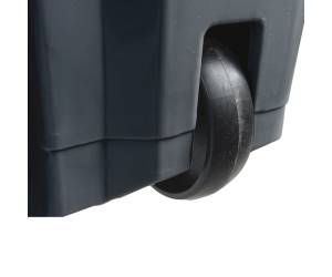 Contenitore mobile Ecoconti a pedale 60 lt plastica riciclata grigio rosso - 27488 - 1