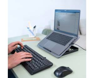Supporto raffreddante per laptop Exto grigio - 28745 - 3