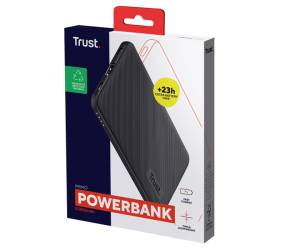 Powerbank Primo ultrasottile da 5,000 mAh nero - 28974 - 2