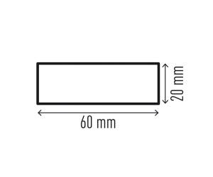 Profilo paracolpi S20 per superfici giallo nero - 29042 - 1