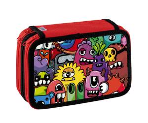 Astuccio 3 Zip Fantasy 13 x 20 x 7,5 cm colori assortiti - 21780 - 4