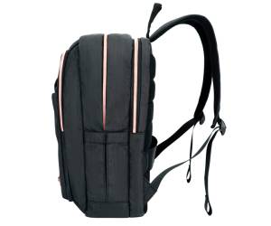 Zaino per pc Katy Rose notebook 15,6 nero cerniera rose gold Digital Design - 21572 - 2