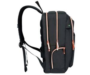 Zaino per pc Katy Rose notebook 15,6 nero cerniera rose gold Digital Design - 21572 - 4
