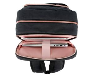 Zaino per pc Katy Rose notebook 15,6 nero cerniera rose gold Digital Design - 21572 - 5