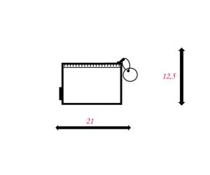 Busta con zip Bubble 21,5 x 12,5 cm EVA colori pastello assortiti - 21748 - 1