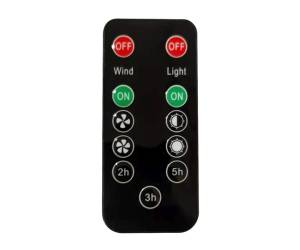 Ventilatore portatile da campeggio con luce LED diametro 10 cm - 29563 - 1