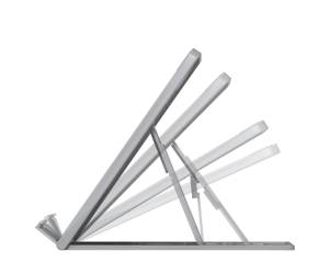 Base di raffreddamento e rialzo regolabile per laptop o tablet 14 grigio - 26626 - 1