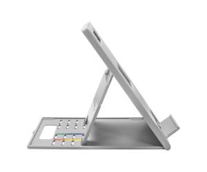 Base di raffreddamento e rialzo regolabile per laptop o tablet 14 grigio - 26626 - 2