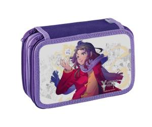 Astuccio 3 Zip Manga 13 x 20 x 7,5 cm fantasie assortite - 25176 - 1