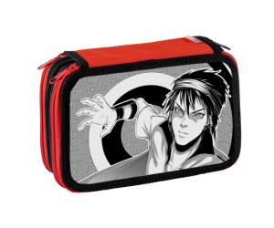 Astuccio 3 Zip Manga 13 x 20 x 7,5 cm fantasie assortite - 25176 - 5