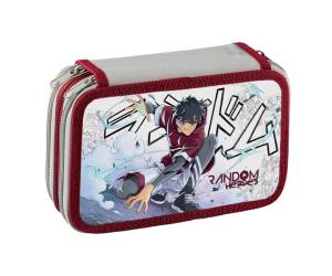 Astuccio 3 Zip Manga 13 x 20 x 7,5 cm fantasie assortite - 25176 - 6