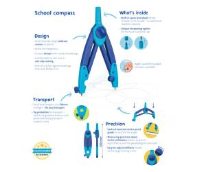 Compasso Griffix colori assortiti expo 9 pezzi - 29591 - 3