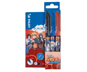 Set 3 pezzi Frixion Ball e Clicker Naruto colori assortiti expo 12 pezzi - 25162 - 2