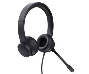 Cuffie USB per PC HS 201 con microfono nero - 29605 - 1