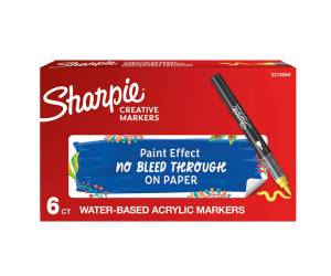 Marcatore acrilico punta pennello giallo - 30410 - 1