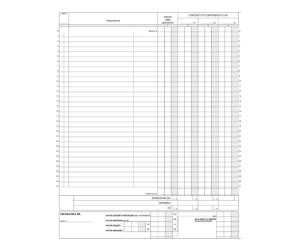 Registro Iva corrispettivi 31 x 24,5 cm 15pg numerate - 4490 - 1