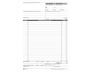 Blocco DDT 50,50 fogli autoautoricalcanti 29,7 x 21 cm - 2217 - 1