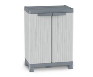 Armadietto Domino Wave Base 700UW 2 ante 70 x 43,8 x 97,6 cm PPL grigio - 21217 - 1