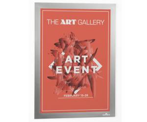 Cornice adesiva Duraframe Wallpaper A4,21 x 29,7 cm argento - 22645 - 1