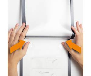 Cornice adesiva Duraframe Wallpaper A4,21 x 29,7 cm argento - 22645 - 2