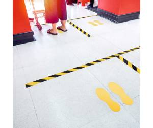 Nastro adesivo Duraline Strong 50,07,1726 permanente 5 cm x 30 mt giallo nero - 22633 - 3