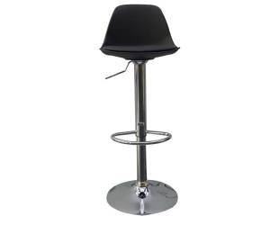 Sgabello Bobba PPLacciaio cromato 39x42x83,104 cm nero - 24806 - 1