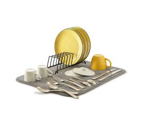 Tappetino scolapiatti con griglia in microfibra 9 posti - 24873 - 2