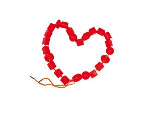 Perle in plastica 2 cm colori e forme assortiti bauletto 140 pezzi - 21346 - 8