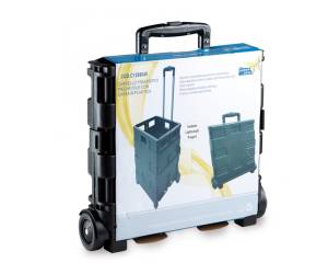 Carrello pieghevole con cassa in plastica portata max 25 kg - 22818 - 1