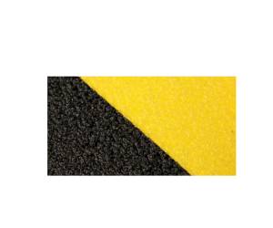 Striscia segnaletica da terra 61 x 15 cm giallo nero - 23263 - 3
