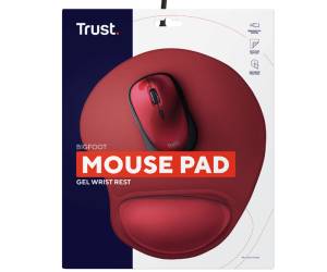 Tappetino mouse BigFoot - rosso - Trust - 20429 - DMwebShop - 2
