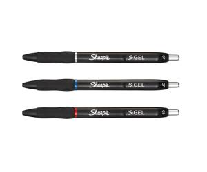 Penna gel a scatto 0,7 mm nero blu rosso - 26783 - 1