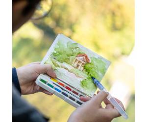 Acquerelli On the Go con pennello e tavolozza - 26491 - 2