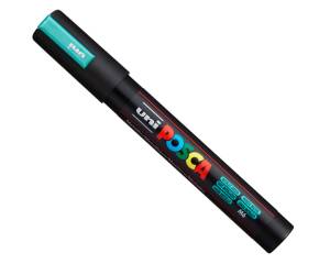 Gift Box c coperchio argento 18 marcatori Uni Posca PC5M punta media colori assortiti - 22355 - 1