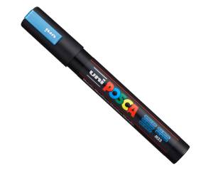 Gift Box c coperchio argento 18 marcatori Uni Posca PC5M punta media colori assortiti - 22355 - 13