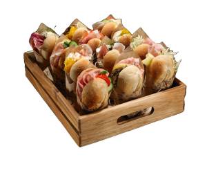 Cassetta per alimenti 32,5 x 26,5 x 7 cm legno di acacia - 27983 - 1