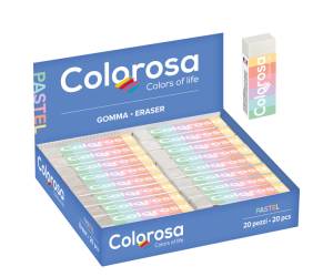 Gomma Pastel 6,2 x 1,2 x 2,2 cm vinile - 27353 - 1