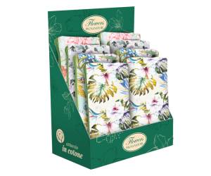 Bustina Nature Flowers 22 x 10 cm tessuto fantasie assortite - 27276 - 2