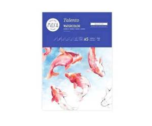 Carta per acquarello Talento A5,300 gr m2 confezione 10 fogli - 29110 - 2