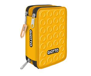 Astuccio 3 zip collezione Stilnovo 19,5 x 7,5 x 12,9 cm colori neon assortiti - 25174 - 2