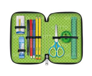 Astuccio 3 zip collezione Stilnovo 19,5 x 7,5 x 12,9 cm colori neon assortiti - 25174 - 4