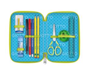 Astuccio 3 zip Young Street collection 19,5 x 7,5 x 12,9 cm PL fantasie assortite - 25181 - 4