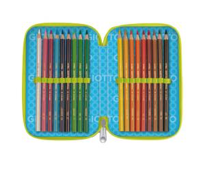 Astuccio 3 zip Young Street collection 19,5 x 7,5 x 12,9 cm PL fantasie assortite - 25181 - 6